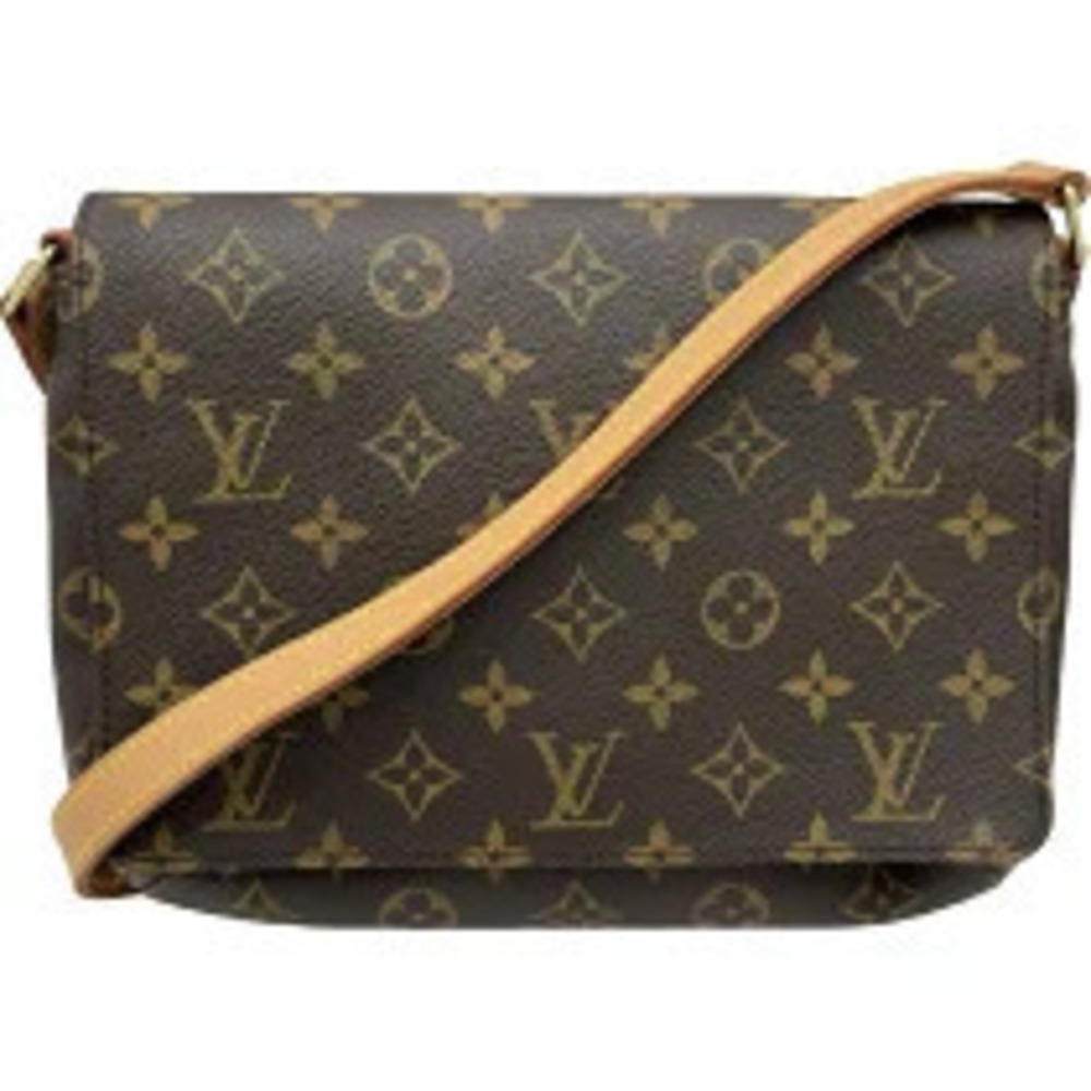 Louis Vuitton Musette Tango Short Brown Monogram Canvas Shoulder Bag